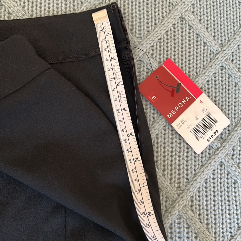 NWT Merona Black Skirt Size 4 - Picture 9 of 10